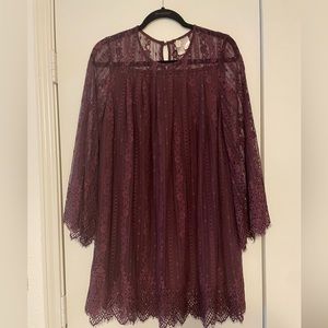 Beautiful Purple Lace H&M Dress - Never Been Worn!